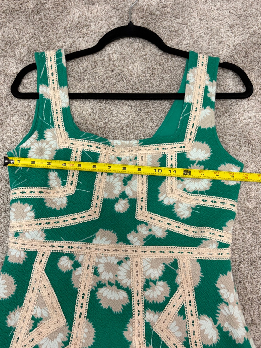 Maeve Sleeveless Green Floral Dress - Picture 5 of 5
